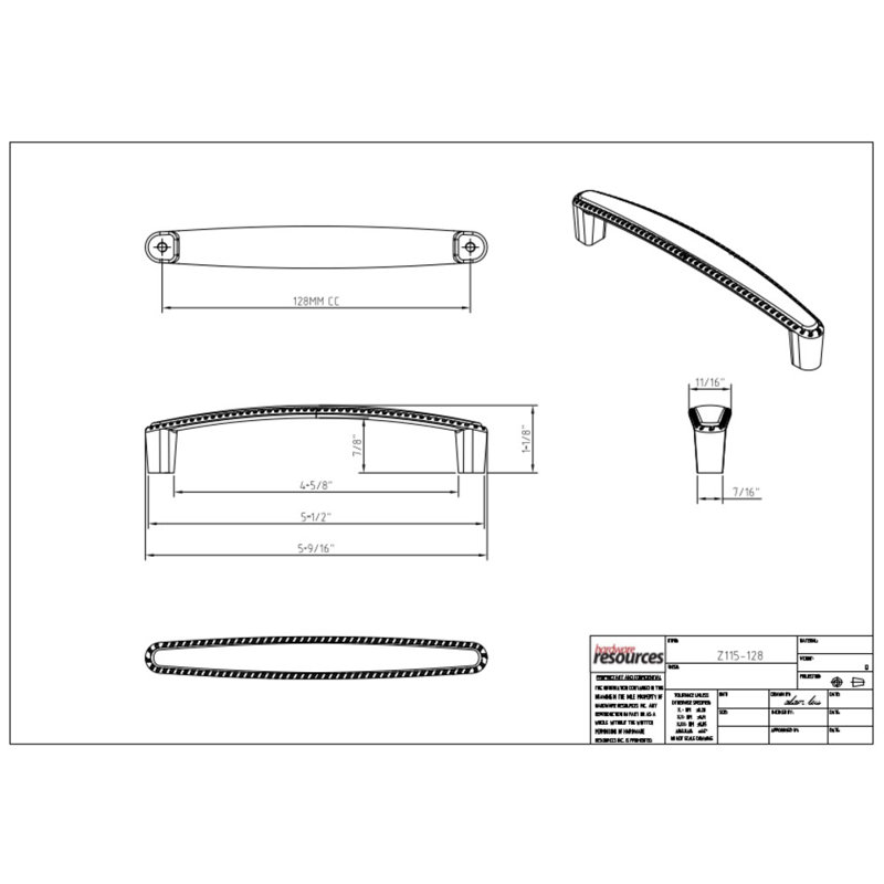 Lindos 5" Center to Center Arch Pull, Polished Chrome