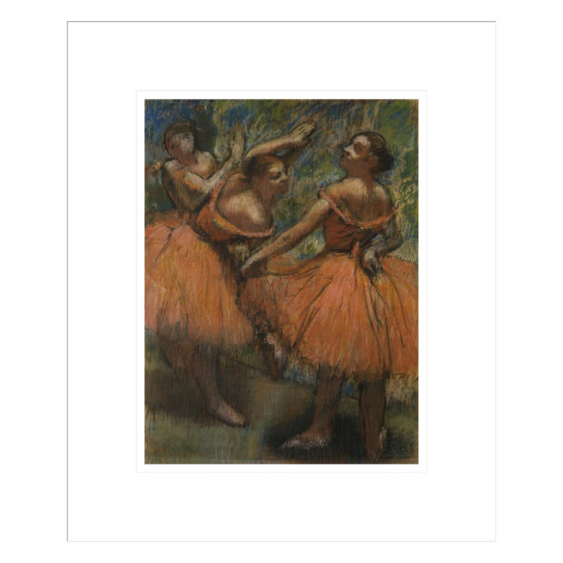 «Les Jupes Rouge» par Edgar Degas, impression giclée encadrée, H 16,42 po x l 13,75 po