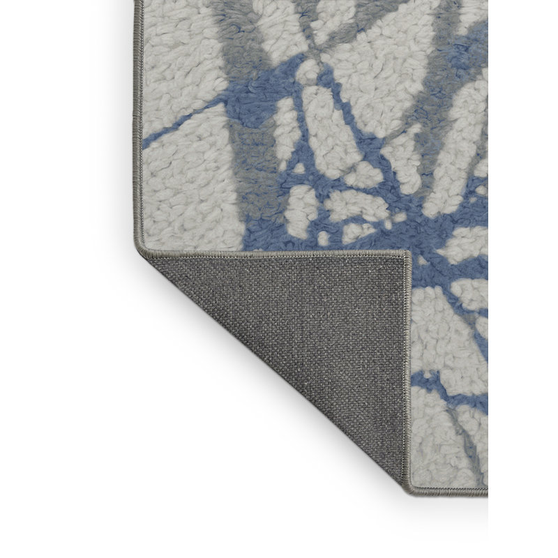 Tapis gris soyeux et moelleux, Carré 4 pi