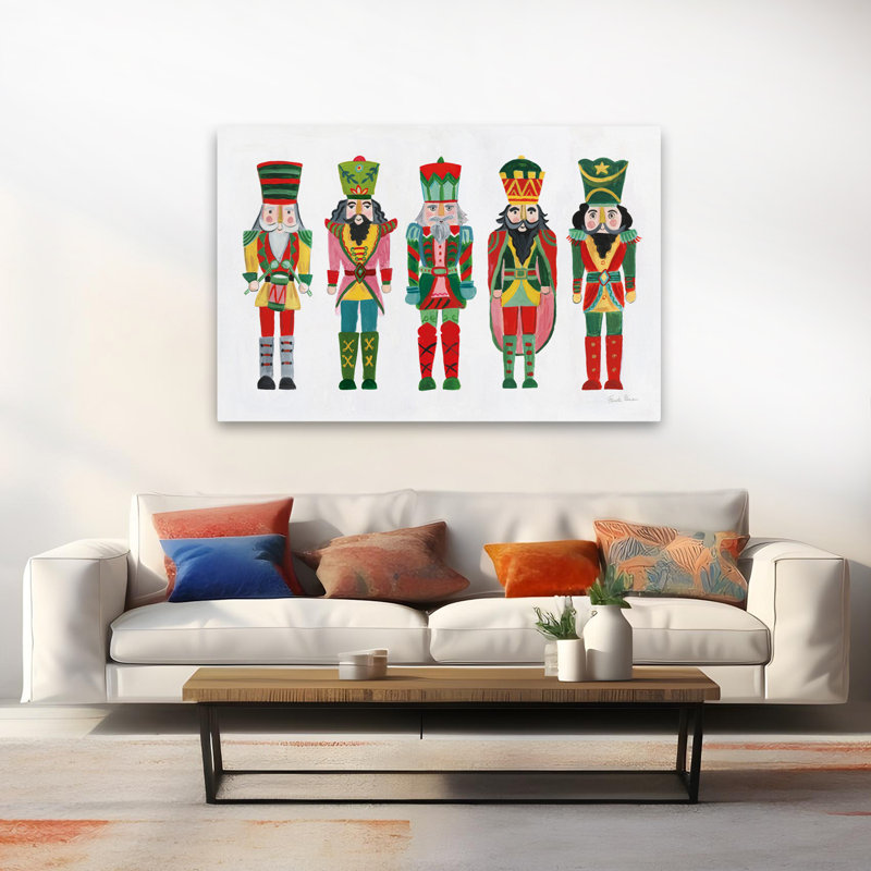 Fêtes des Casse-Noisettes I - art de Noël cape noire et bleue, H 40 po x l 60 po