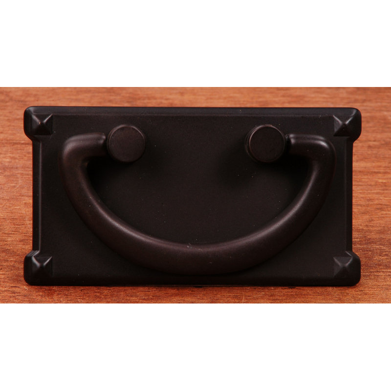 1 1/2" Center to Center Rectangular Plated Drop Handle Pull CF Series, Oil Rubbed Bronze