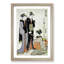 Two Courtesans & a Geisha by Torii Kiyonaga - Picture Frame Painting Print-55614606-55614605