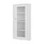 Vitrine Ruffin, 1 porte, 4 tablettes, blanc
