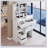Compact 29.2-Inch Left Drawer Vanity Table With Cushioned Stool, Extra Large Sliding Mirror, And Multi-Layer Storage For Small Spaces-401244969