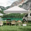 Tente de pavillon escamotable très résistante, abri de jardin extérieur pour abri de soleil, imperméable, installation à un bouton, blanc, 3M (3M)-125824296-125824295