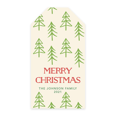 Étiquettes personnalisées auto-adhésives personnalisées Merry Christmas