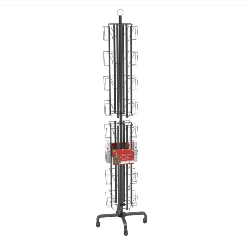 FixtureDisplays 73.89'' H Rotating Brochure And Pamphlet Rack/stand