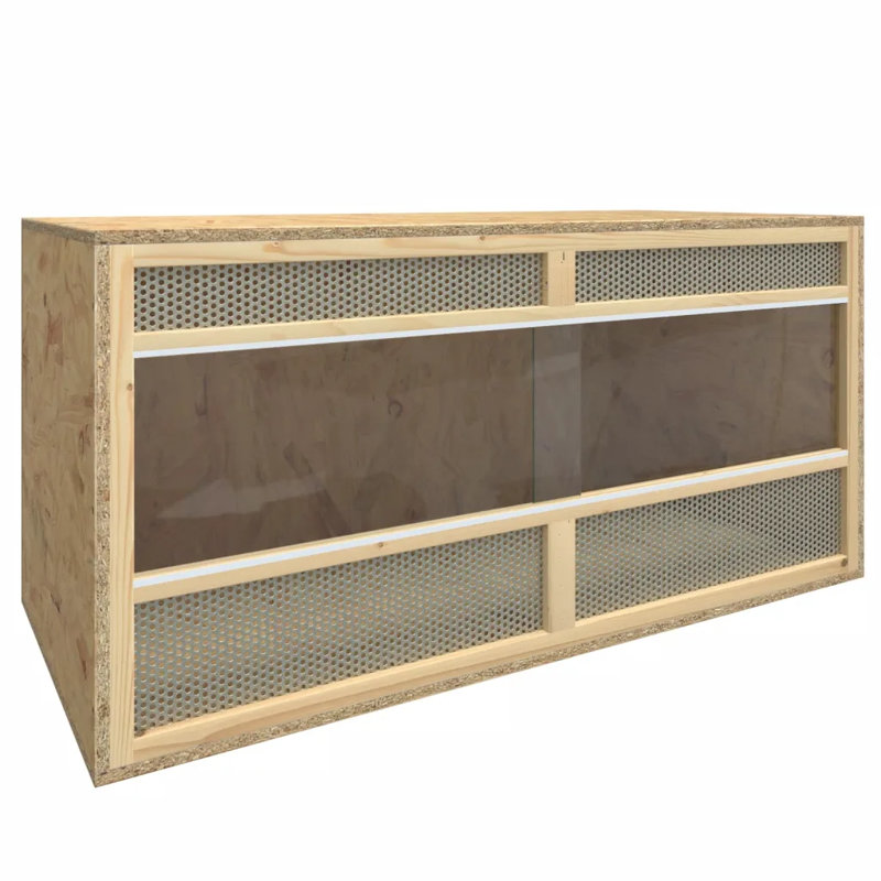 Bay Isle Home Terrarium Engineered Wood, 47cm H x 100cm W x 47cm D