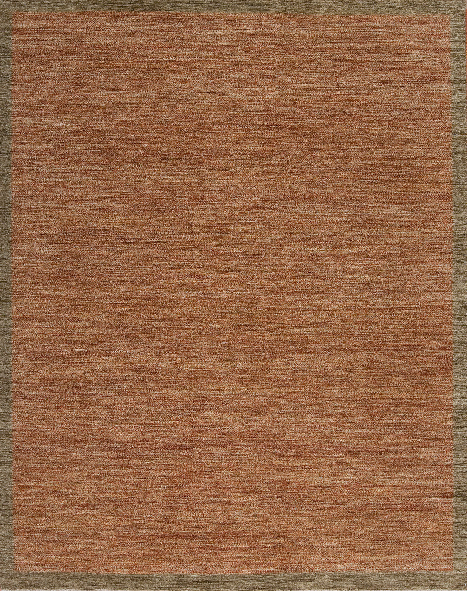Hand Knotted Rug Texture Samad Rugs Textures Hand Knotted Wool Nutmeg/Sage Area Rug | Perigold