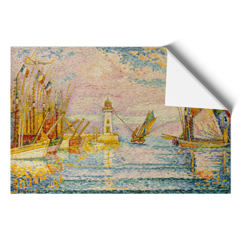 The Lighthouse Groix by Paul Signac - No Frame Painting, 42cm H x 59cm W x 0.1cm D