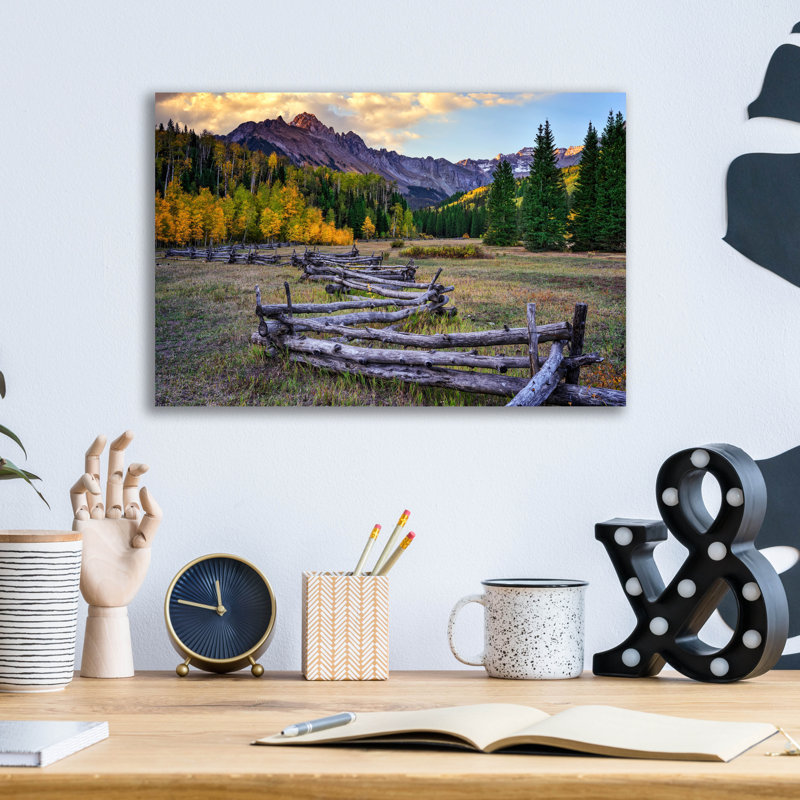 «Mount Sneffels» par Rick Berk, art mural en verre acrylique, H 12 po x l 16 po x P 0,13 po