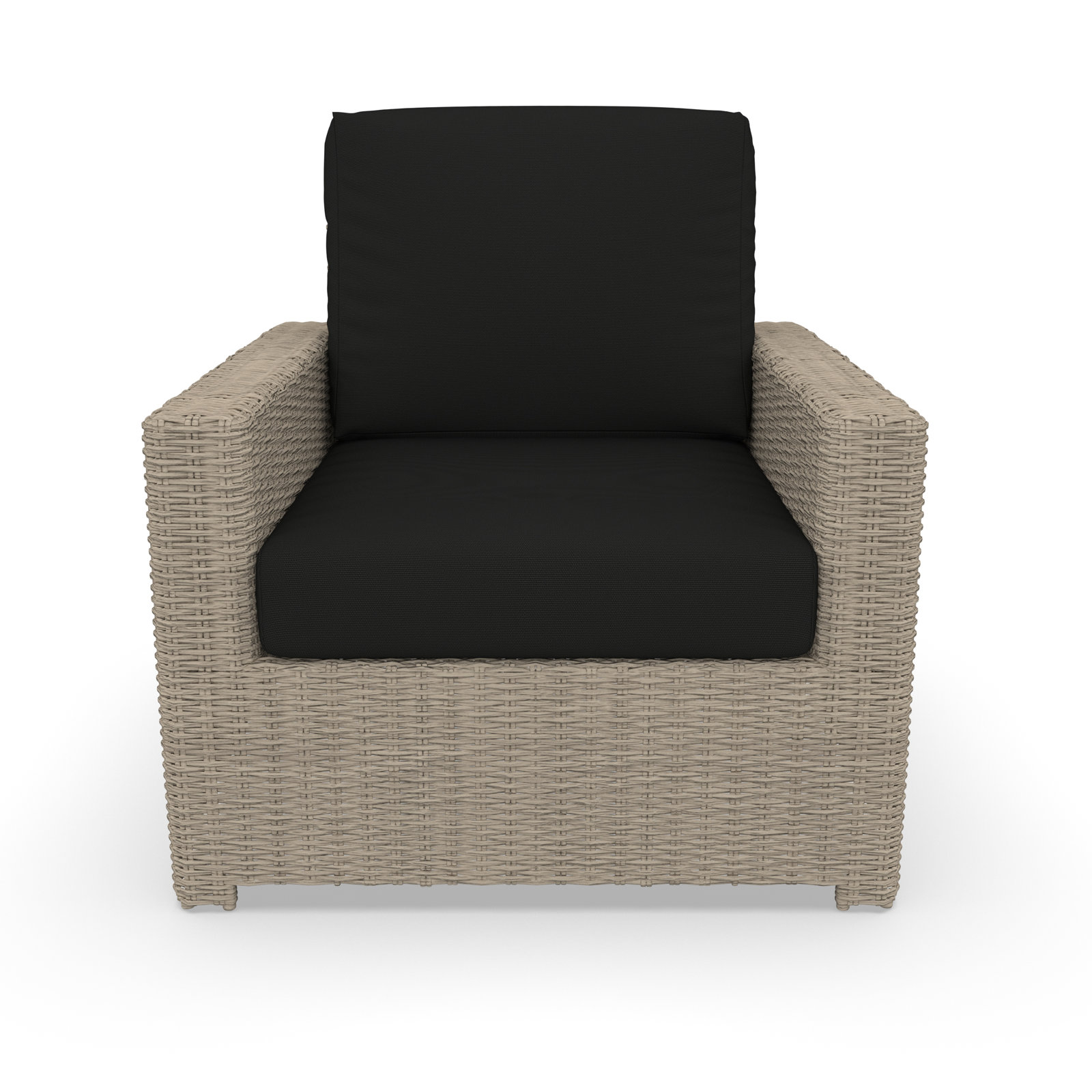 Henri Sunbrella® Patio Lounge Chair, Sunbrella Canvas Black