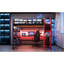 Lit mezzanine double en bois rouge avec bureau, rangement latéral et, pour un espace de jeu aristocratique, un espace bien équipé-130093348-130093346