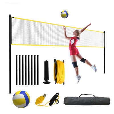 Portable 32 Ft Volleyball Net for Backyard & Outdoor