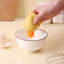 Séparateur de jaune d'œuf en silicone jaune, outil d'isolation liquide pour ustensiles de cuisine
