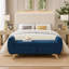 Banc de lit moderne en velours côtelé avec rangement dissimulé et pieds en bois massif-709760331-709760342