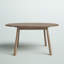 Ernest Extendable Oak Round Solid Wood Dining Table