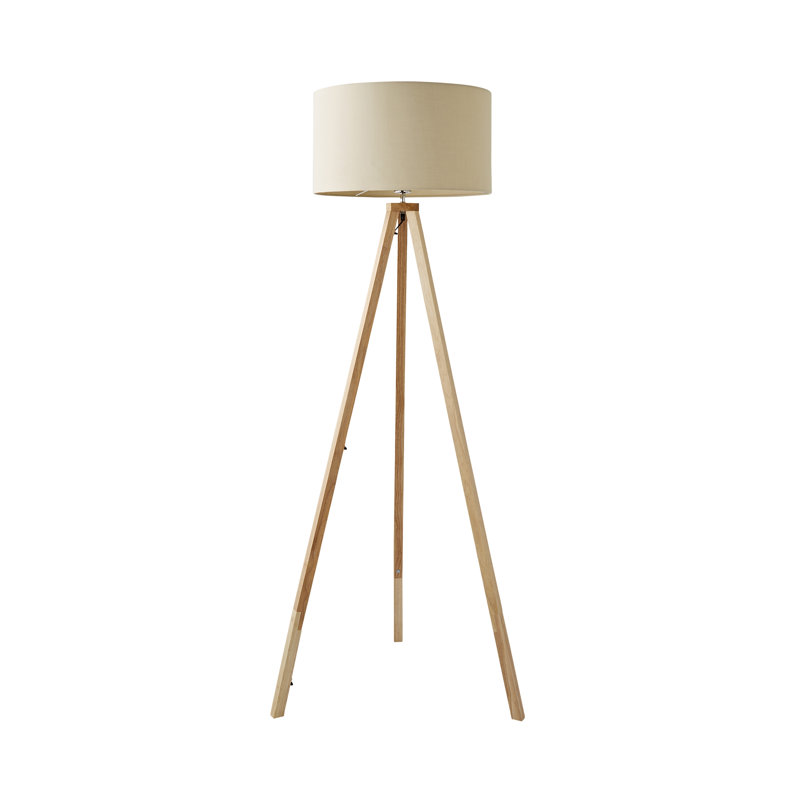 130cm Tripod Floor Lamp, Beige