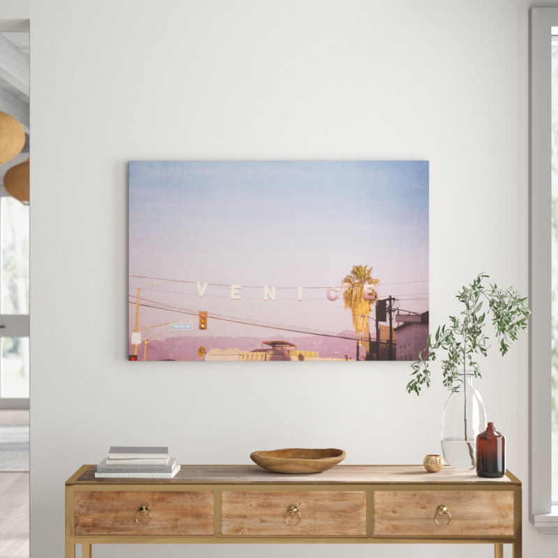 Venice In My Rearview by Morgan J Hartley - No Frame Print on Canvas, 76cm H x 114cm W x 3.81cm D