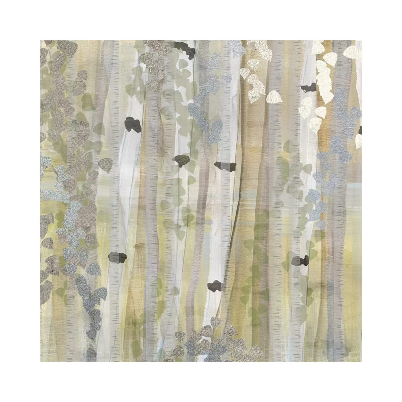 Spring Birch Grove I by Susan Jill - Wrapped Canvas Painting, 30.48 cm H x 30.48 cm W