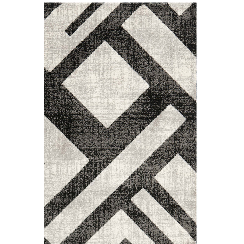 Tapis à motif géométrique Porcello, Rectangle 5 pi 3 po x 7 pi 7 po