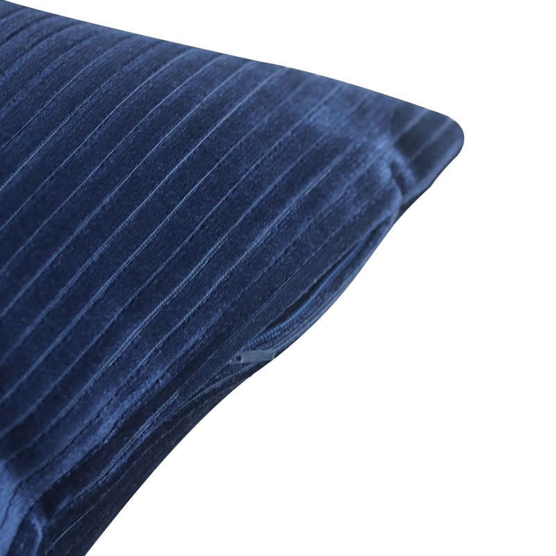 Visto Square Pillow Cover, Midnight Blue