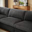130" Oversized Sectional Sofa with Movable Ottoman and Washable Zippered Back Cushions-1384807531