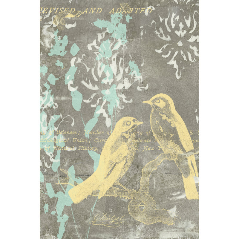 Pretty Birds I by Jennifer Goldberger - Wrapped Canvas Art Prints, 46cm H x 30cm W x 3.8cm D