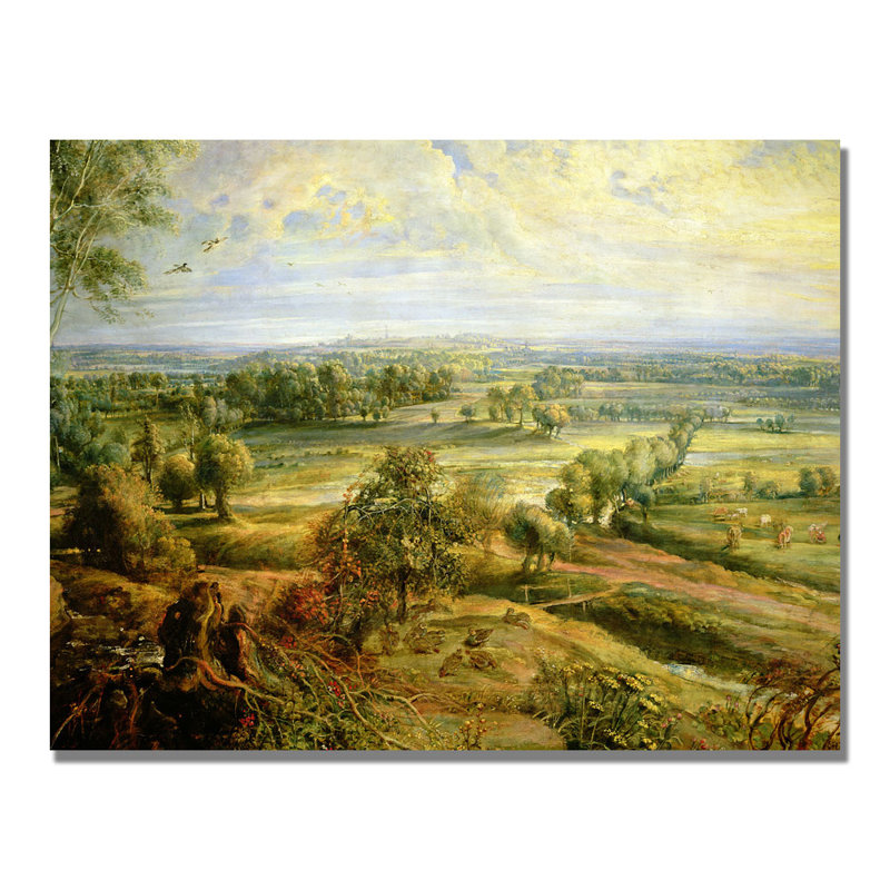 " An Autumn Landscape II " by Peter Paul Rubens, 18" H x 24" W x 2" D