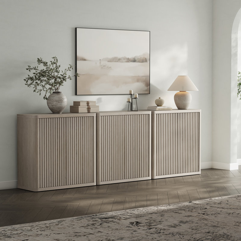 Cesiro 34.6''Wide Buffet Sideboard With Adjustable Shelves