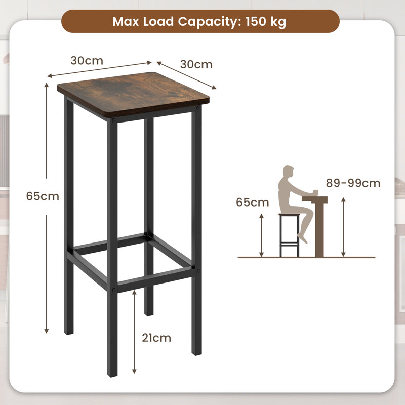 Euramo Bar Stool, Brown