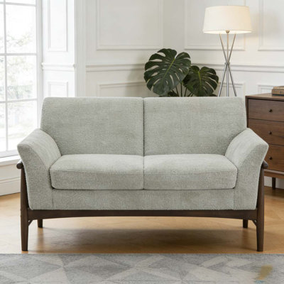 Boucle Flared Arms Loveseat