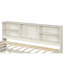 Structure de lit simple blanc crème avec buffet, deux tiroirs et compartiments latéraux pour lit de repos-1940604073