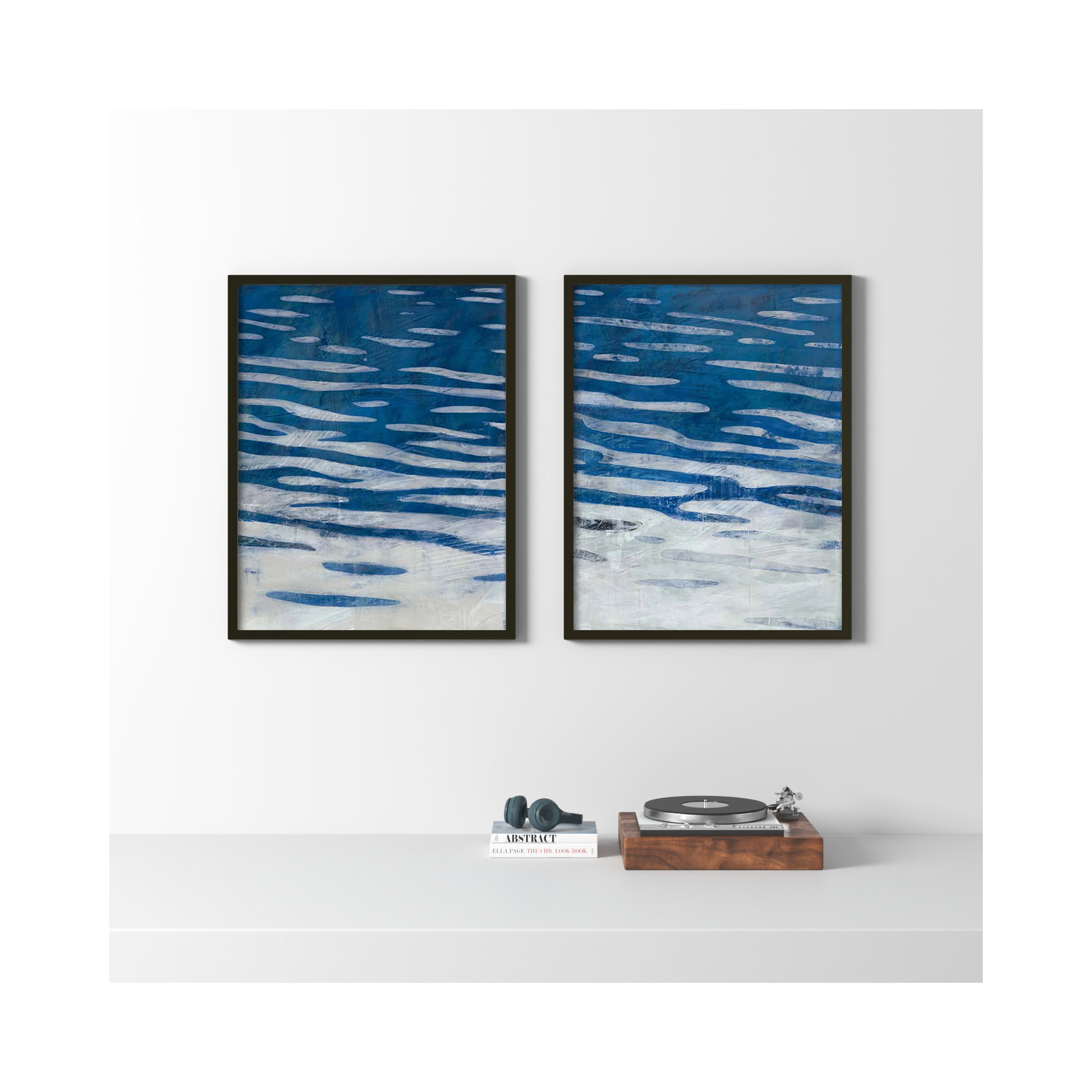 Oceanview By Ivo Stoyanov by Ivo Stoyanov, Black Framed, 38" H x 60" W x 1.25" D