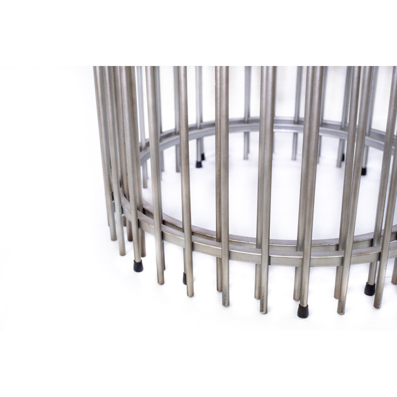 Cadillon Mirrored Glass Tray Top Nesting Tables