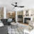 47'' 3 - Blade ABS Ceiling Fans With 3 Color Lights Remote Control And 6 Speed Levels-2139226611-2139226609