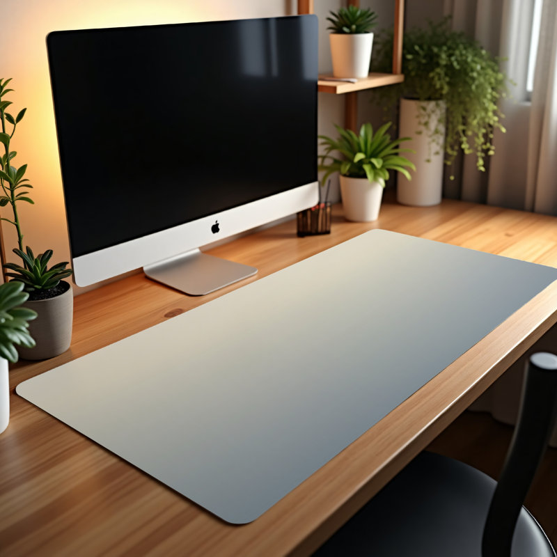 Polyester Desk Pad, 14.4x12.1