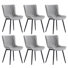 Comfortable Padded Dining Chairs with Back Easy Assembly Upholstered Side Chair, Accent Chairs for Kitchen, Dining Room