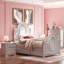 Table de chevet 3 tiroirs grise