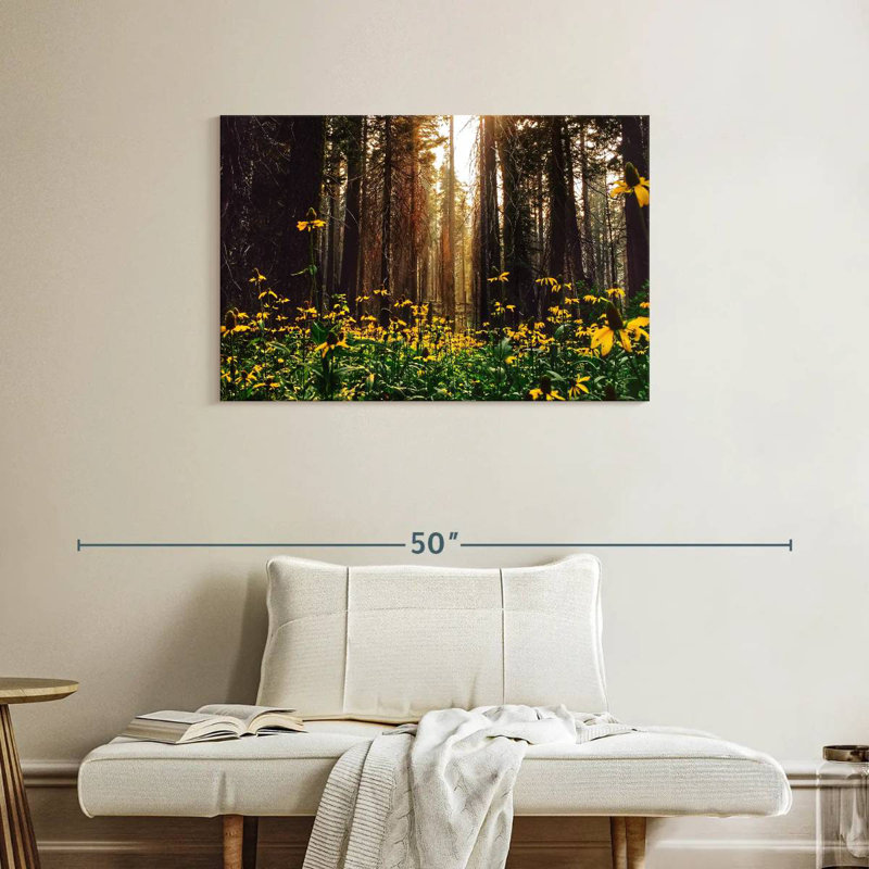 Pin et fleurs d'Alvord, H 24 po x l 36 po