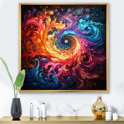 Neon Spin II sur toile