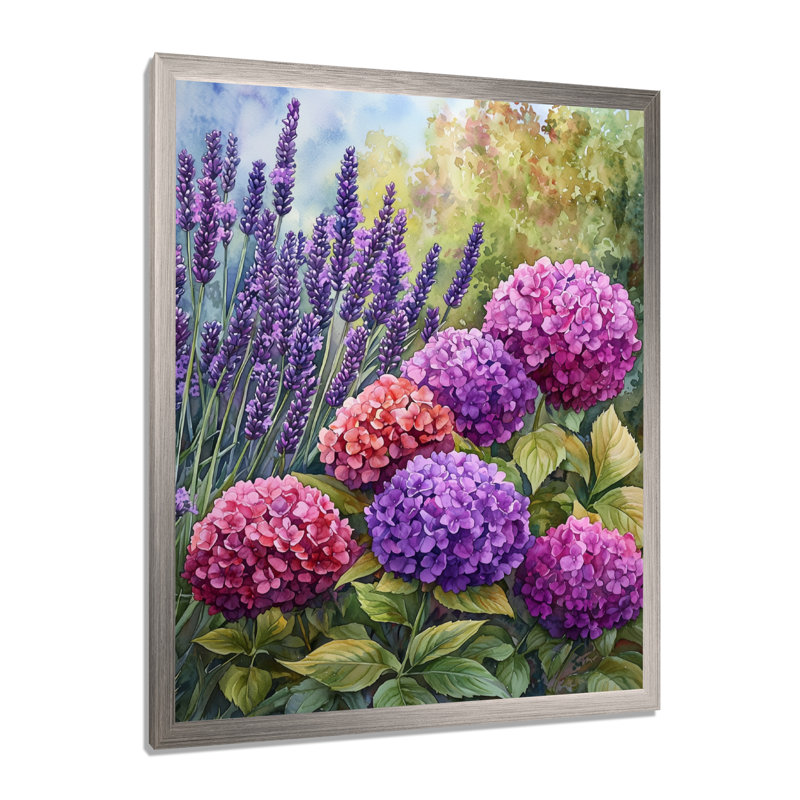 Bowman - Floral Canvas Wall Art, Reproduction encadrée d'une seule photo, Argent argent, H 44 po x l 34 po
