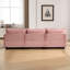 L Shaped Modular Sectional Sofa with Movable Ottoman and side pocket-1579580024