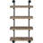 Black And Rustic 4 Shelf For Office, Space Feature Oak Functional Shelving Unit-121115243-121115244