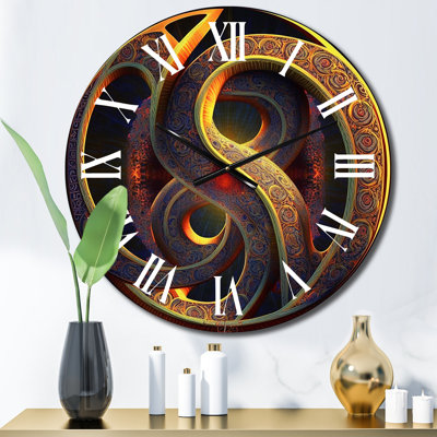 Horloge murale en métal