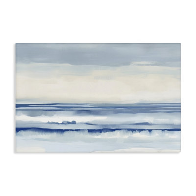  Abstract Layered Beach Waves Canvas Wall Art by Irena Orlov
