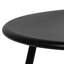 Table d'appoint extérieure noire Hofitlead, table de bout en métal imperméable, petite table de patio ronde pour le jardin, le balcon et la cour-138966772-138966775