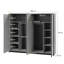 Michaeal 4 Door Manufactured Wood Wardrobe