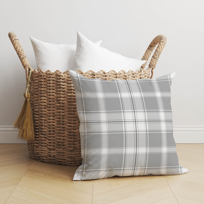 Coussin Billy, Gris, H 26 po x l 26 po