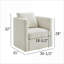 Fauteuil d'appoint pivotant Sutton